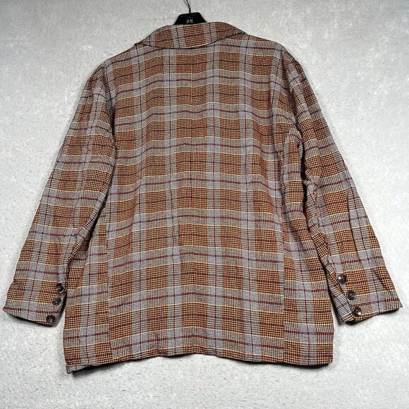 Free People Simply Plaid Blazer Jacket Womens Size XS Multicolored Plaid - Picture 8 of 12